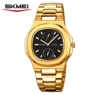 SKMEI 2423 Jam Tangan Pria Analog Chronograph Tali Stainless