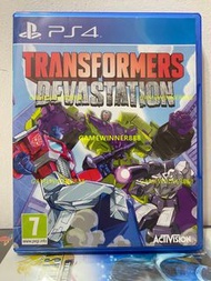 《今日快閃價》（中古二手）PS4遊戲 變形金剛 毀滅行動 破壞戰士 TRANSFORMERS DEVASTATION 歐版英文版