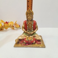 Lord Hanuman Sitting Religious Statue with Gada Hindu Bahubali God Figurine Idol st438
