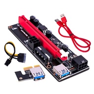 [2023ใหม่ล่าสุด] USB VER009 3.0 PCI-E Riser VER 009S 1X ด่วน4x 8x 16x ต่ออะแดปเตอร์ Riser การ์ด15pin สายกำลังไฟ PSU 6ขา