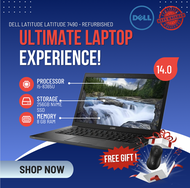 Dell Latitude 7490 | Refurbished Laptop | Windows 10 Pro | i5-8365U | 8GB RAM | 256GB NVMe SSD | 14.