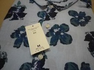 全新品 UNIQLO(副牌) g.u 印花 短袖 襯衫 M號 藍色 商品見圖~免運費~!