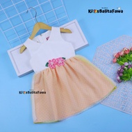 Gaun Suzy 3-18 Bulan PREMIUM - Baby fit Dress Baju anak perempuan BRANDED TWO MIX Gaun Pesta Brukat