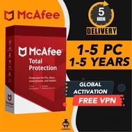 McAfee Total Protection Latest Version Antivirus License 1 - 5 YEARS ORIGINAL