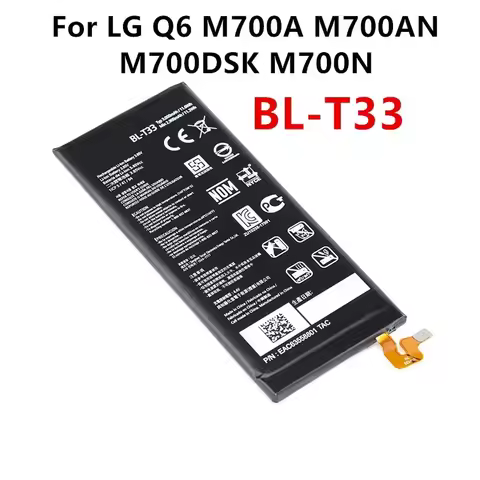 Original BL-T33 3000mAh Replacement Battery For LG Q6 M700A M700AN M700DSK M700N T33 BLT33 Mobile ph