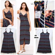 HM jade long sleeve dress / M*ison T*ra Ophelia jacquard dress/ L*ft striped maxy midi dress home dr