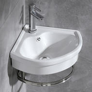 Forward อ่างล้างหน้า อ่างล้างมือ วัสดุเซรามิค แบบแขวนลอย ดีไซน์เข้ามุม ขนาด29x29ซม. ceramic basin รุ
