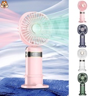 New Small Held Cooling Rechargeable Table Handle Electric Stand Desk USB Handheld Portable Mini Fans Led Light display SGMM