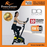 Fitness Concept: DQUE Upright Exercise Bike with 8 level Resistance, 5kg Flywheel [Online Exclusive]