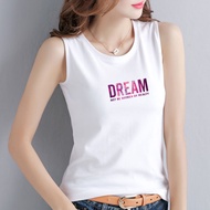 Áo Thun Sát Nách Nữ Cao Cấp Thun Cotton 100% 4 Chiều Vải Dày Dặn In Chữ DREAM Nhiều Màu SN131-Sally