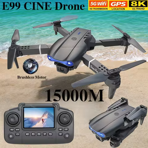 E99Pro Drone 8k HD Professional drone Dual Camera WIFI fpv Aircraft Quadcopte Obstacle Avoidance Aer