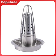 Beer Can Chicken Roaster Rack with Flavouring Container Stainless Steel Poultry Roaster for Grill An