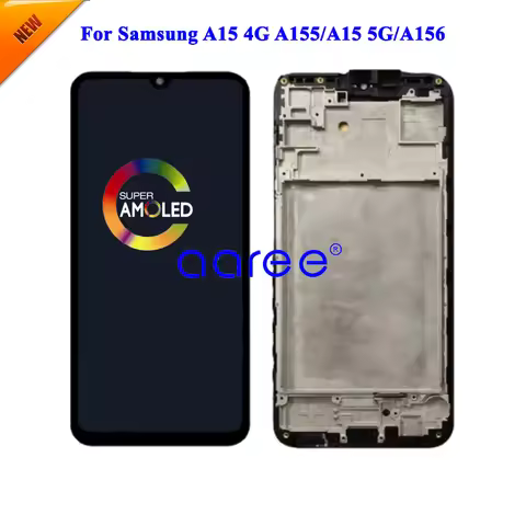 AMOMLED OLED LCD Screen For Samsung A15 4G A155 LCD For Samsung A15 5G A156 LCD Screen Touch Digitiz