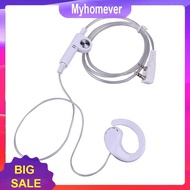 2 Pin Earpiece Headset Lightweight Earpiece Headset PTT MIC Comfortable Accessories for BAOFENG KENW