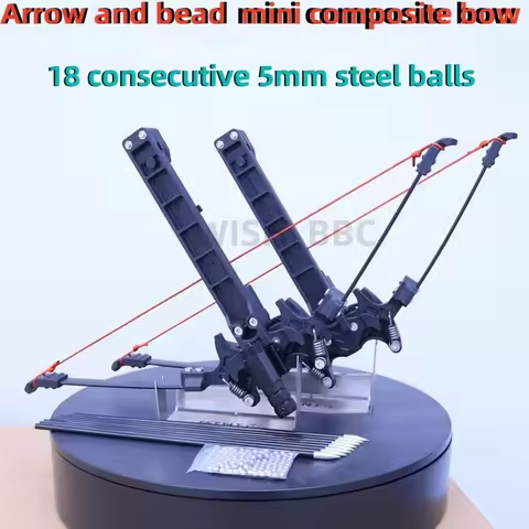 20 LBS Mini Recurve Bow Arrow steel ball Composite Bow Foldable Spring Bow Indoor and Outdoor Compet