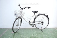 จักรยานแม่บ้านญี่ปุ่น - ล้อ 26 นิ้ว - ไม่มีเกียร์ - สีขาว [จักรยานมือสอง]