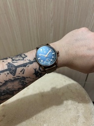 (可議) 市場罕有 只有50隻!! Zelos Skyraider Bronze Blue 手動上鏈 銅大飛 靚面靚底!!Not citizen hamilton sinn venezianico w