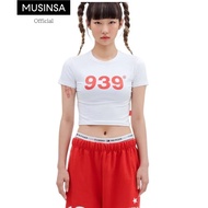 [ARCHIVE BOLD] 939 LOGO CROP TOP (WHITE)