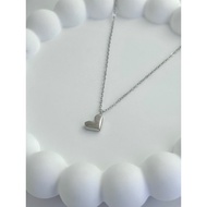 AG SILVER Love s925 Sterling Silver White Gold Plated Necklace Chain Pendant