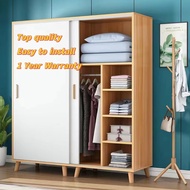 New 2 Door Wardrobe Cabinet Sliding Door Multilayer Clothes Storage Wardrobe Wooden Wardrobe Cabinet
