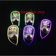 Honda Toyota Perodua Proton Benz Nissan Automatic gear Manual transmission Touch Activated Multi-color Gear Shift Knob LED Light Car Logo Gear Shift Knob Lever