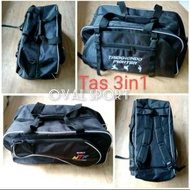 tas perlengkapan taekwondo tas 3in1 besar - Merah