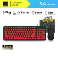 Alcatroz JellyBean U2000 USB Wired Keyboard and Mouse Combo
