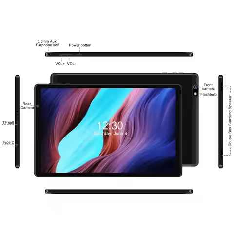 Android 12 Tablet PC Q3 CPU 10.1 INCH 4GB RAM 64GB ROM UNISOC T310 Processor, Octa-Core Cortex-A53 T