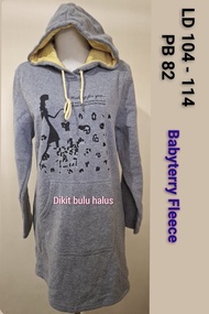 Thrifting Hoodie Wanita Tunik Preloved Impor