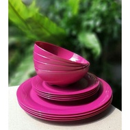 [READY STOCK] Tupperware Camellia Dining Set Pinggan Mangkuk