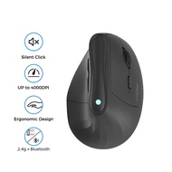 Vertical Wireless Mouse Bluetooth+2.4G Ergonomic RGB Mause 4000DPI 6 Mute Buttons Mice for Tablet La