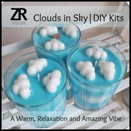 ZR/Sky Cloud/180g40h/Candle+DIY kit/Scented Candle/Jasmine scents/DIY pack/Soy Wax/Gel wax/Awan Lang