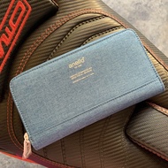 Anello Long Wallet Blue Denim