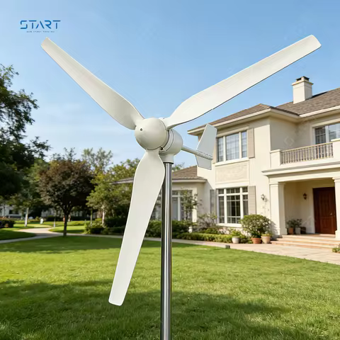 Wind Turbine Generator 6KW 8KW Windmill Horizontal Axis With MPPT Hybrid Controller Free Energy mini