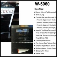 Winn Gas Kompor Freestanding W 5060 4 Tungku Plus Oven Garansi Resmi