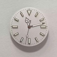 28.5mm Retro Solid Sunburst Studded Watch Dial  Green Luminous Modified Watch Dial Accessories for N