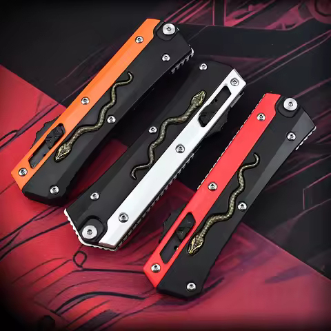 Micro OTF Knife Glykon Tech Pocket Knives Outdoor Camping Self Defense Utility EDC Tools Tactical Kn