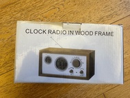 Clock Radio in Wood Frame