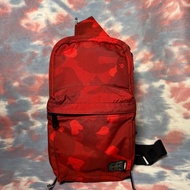 90% new bape x porter shoulder bag sling bag red abc camo single strap 紅色猿人迷彩單肩背包 揹袋 斜揹袋