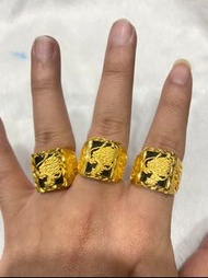 黃金龍頭戒指、超精美工藝品、浮誇版1.8公分*1.6公分、活圍不用擔心手指大小、霸氣、隨意出清價