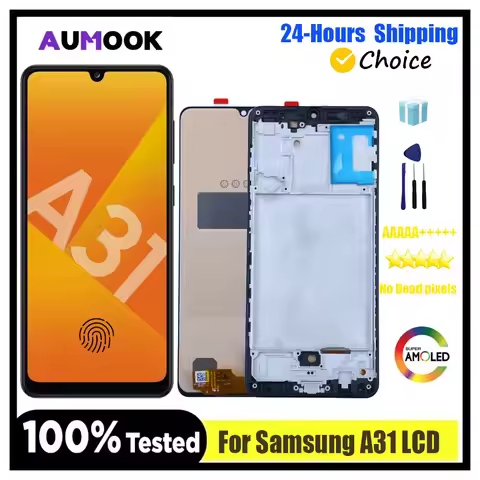 6.4" AMOLED For Samsung A31 LCD Display Touch Screen Digitizer Assembly Replacement For Samsung A31 