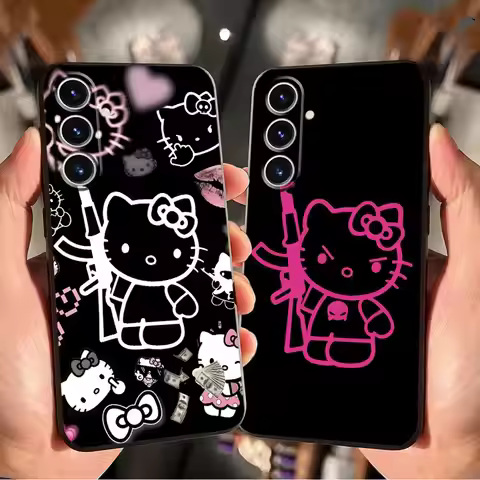 Ak47 K-Kittys Cat Funda Phone Cover Case for Samsung Galaxy S26 S25 S23 S24 Plus Note 20 8 9 10 S26 