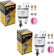 R12T Fuel Water Separator Filter, Marine SPIN-ON Filter Replaces Racor S3240 120AT NPT ZG1/4-19 Fit 