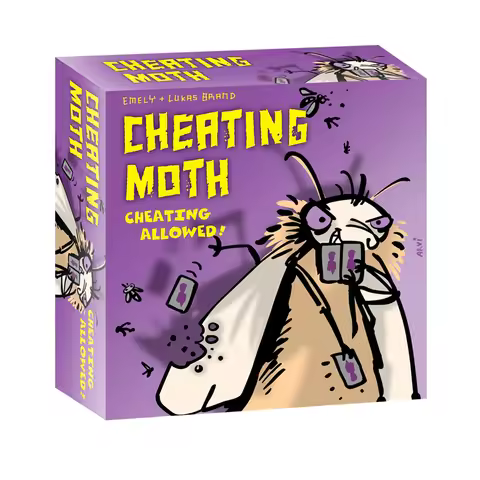 Cheating Moth Card Game Family Bluffing Strategy with Poker Elements for Ages 8 and Up
