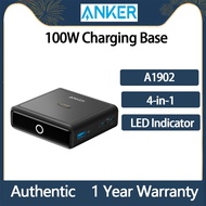 Original Anker 100W Charging Base for Anker Prime Power Bank Fast Charging with 4 Ports for Laptops Compatible with MacBook
