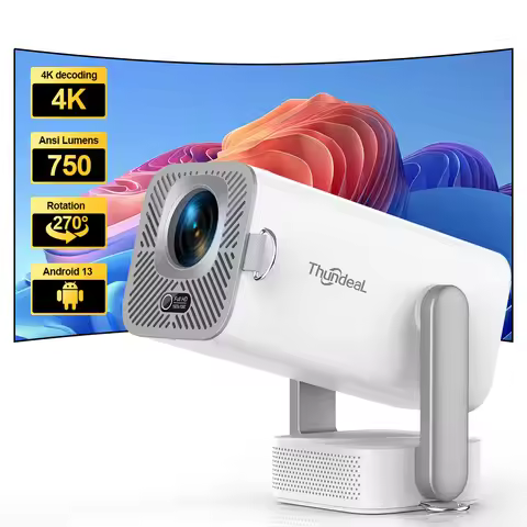 Mini 4K Android Full HD Projector TD80 Pro 750Ansi WiFi 3D 1080P 8W Speaker Home Theater TD80Pro Por