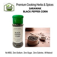 Dapur Herbal Sarawak Black Pepper Corn | Lada Hitam Biji Sarawak 40gm Healthy Cooking Food Spice Seasoning | Masakan Kes