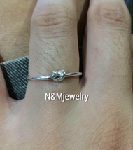 Knot ring-adjustable SILVER material