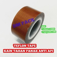 Heat resistant cloth 25mmx10m teflon tape for hand sealer vacuum sealer