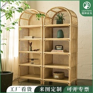 Nordic Nordic Nordic B & B Shelf Furniture Real Household Study Rattan Display Cabinet Bookshelf Rat